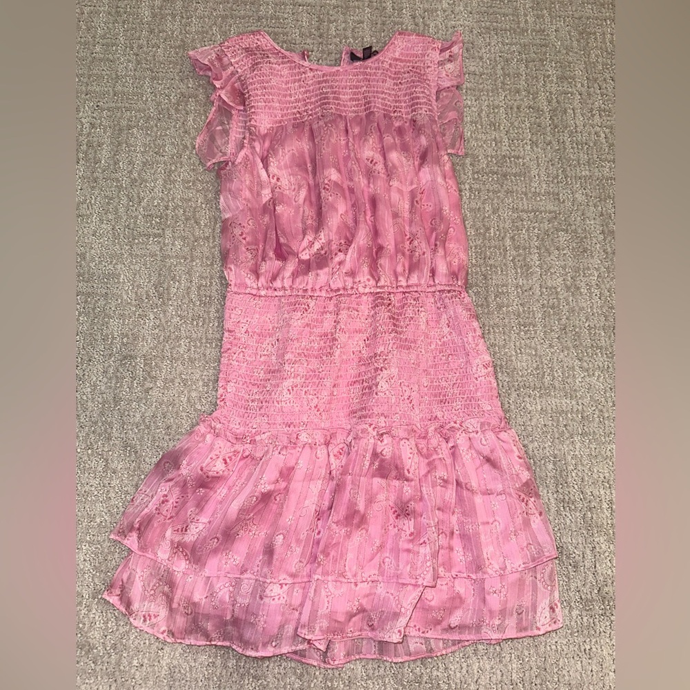 Aqua girls smocked mini dress